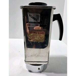 Vintage Vita Mix Vitamatic 500 Stainless Steel Pitcher w/ Lid